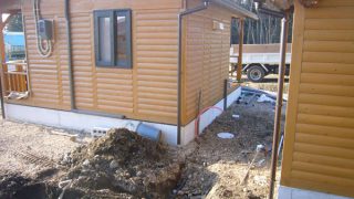 キッチン棟上下水道工事