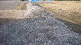砕石整地前