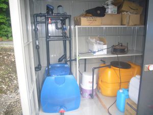 養液潅水装置の移設
