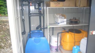 養液潅水装置の移設