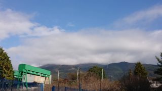 初冠雪の伊吹山